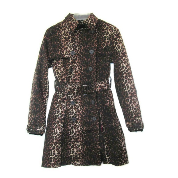 nwot tripp nyc leopard coat size medium corset